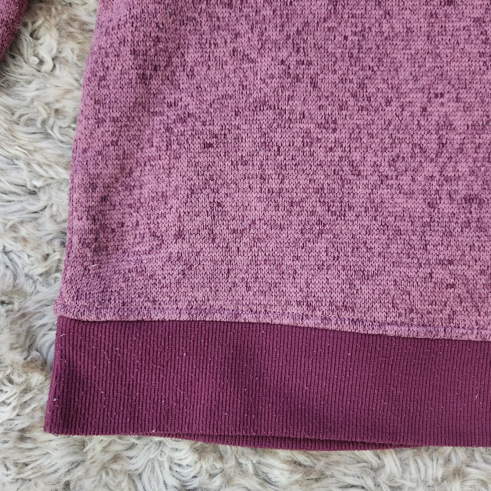 L.L. Bean Women's Lightweight Sweater‎ Fleece Top Purple Women's Size Large - Picture 2 of 10